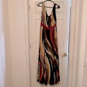 Beautiful full length multicolored maxi dress.